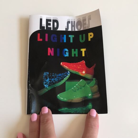 Shinmax Fiber Optic LED Sneakers Light Up Shoes Unisex USB Charge Flashing Men 8 - Picture 14 of 16